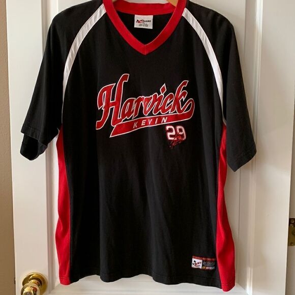 Kevin Harvick Number 29 Black‎ & Res NASCAR Jersey Chase Authentics Size XL - Picture 1 of 8